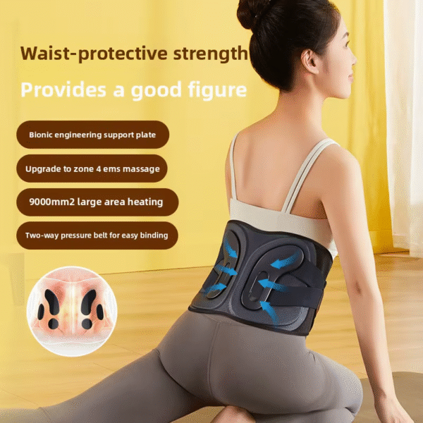 Wholesale Large LED Display Menstrual Heating Pad | Ergonomic Graphene Waist Massager - Image 2