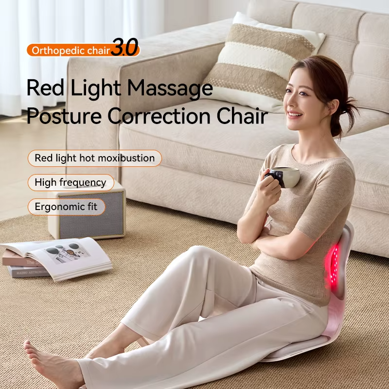 Pro Wireless Red Light Lumbar Correction Seat (5000mAh) | Massage Supplies Wholesale - Image 2