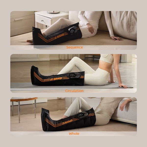 Wireless Heated Air Compression Leg Massager | Portable Calf Recovery Wraps | OEM/ODM Manufacturer - Image 2