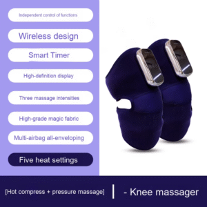 Wireless Graphene Heated Knee Massager with Air Compression & Moxibustion | OEM/ODM Factory